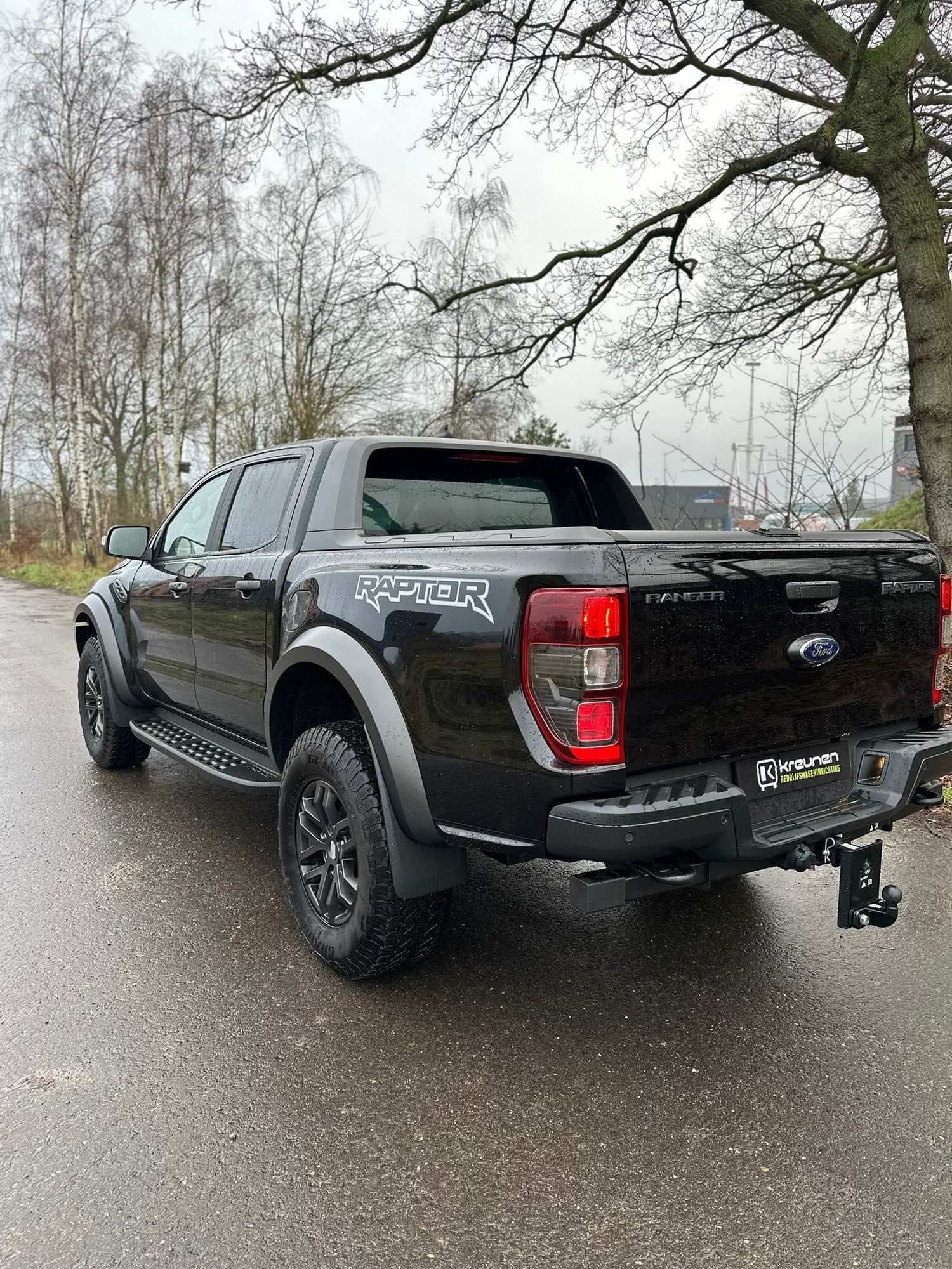 Grijs kenteken ombouw Ford Ranger Raptor - Bedrijfswageninrichting met Kreunen BWI