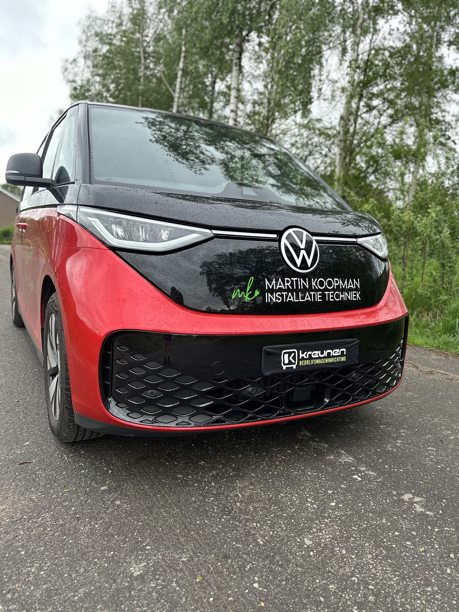 Van Fiat Ducato naar elektrische VW ID BUZZ - Bedrijfswageninrichting van Kreunen BWI met Tom-Lock