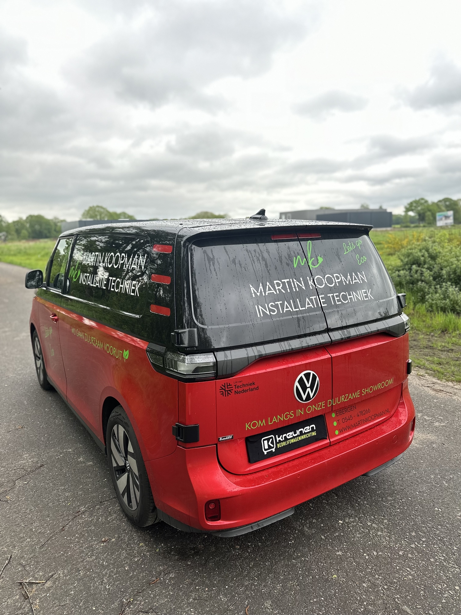 Van Fiat Ducato naar elektrische VW ID BUZZ - Bedrijfswageninrichting van Kreunen BWI met Tom-Lock